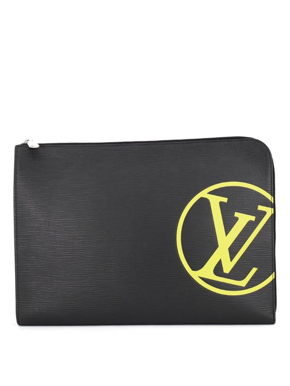Louis Vuitton Clutch Epi LV Circle Pochette Jules GM Second Black